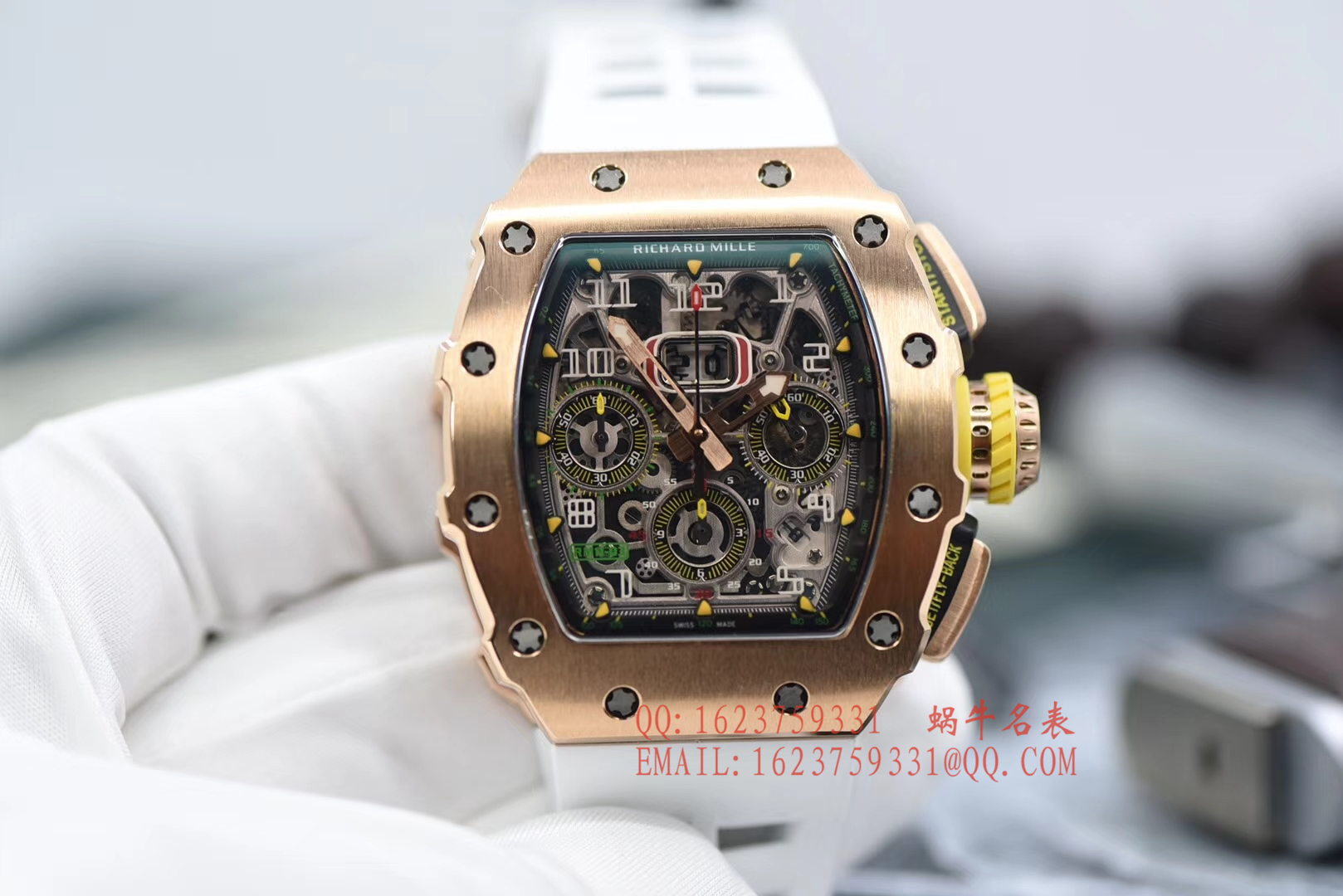 【独家 Video analysis KV Perfect  High quality  Replica Watches 】 Richard Miller RICHARD MILLE男士系列RM 11-03RG wrist watches  / RM 011D