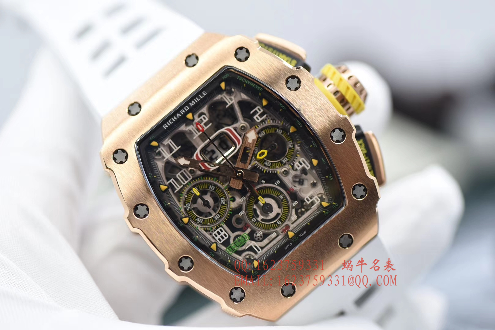 【独家 Video analysis KV Perfect  High quality  Replica Watches 】 Richard Miller RICHARD MILLE男士系列RM 11-03RG wrist watches  / RM 011D