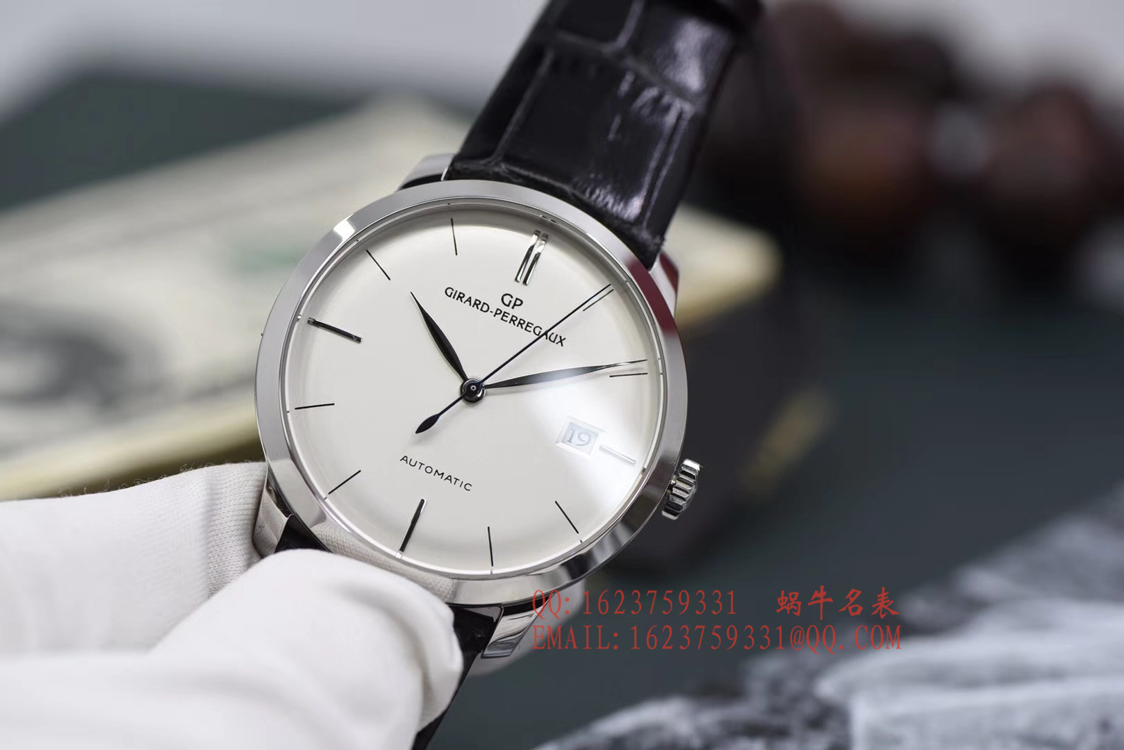 【FK Perfect  High quality  Replica Watches 】GP芝柏表1966系列49525-53-131-BK6A wrist watches  / JPAI10