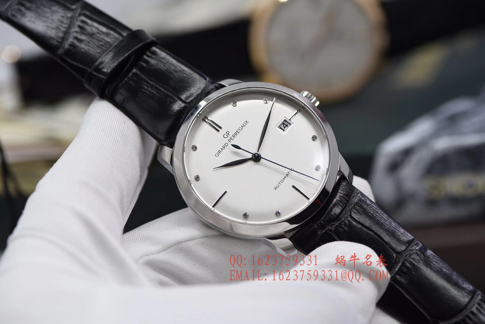 【FK Perfect  High quality  Replica Watches 】GP芝柏表1966系列49525-53-131-BK6A wrist watches  / JPAI10