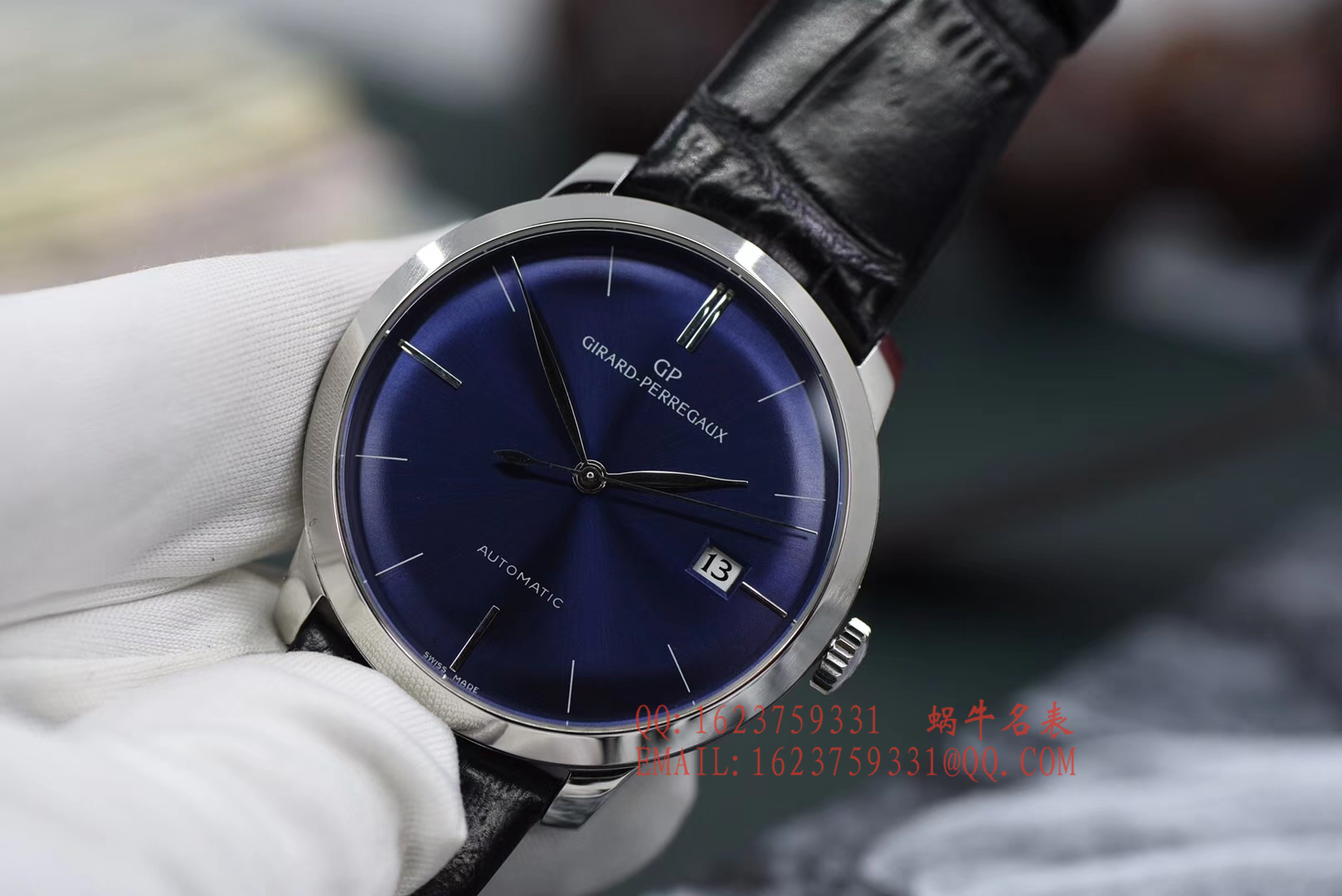 【FK1:1 High quality  Replica Watches 】GP芝柏表1966系列49525-79-431-BK6A wrist watches  / M015