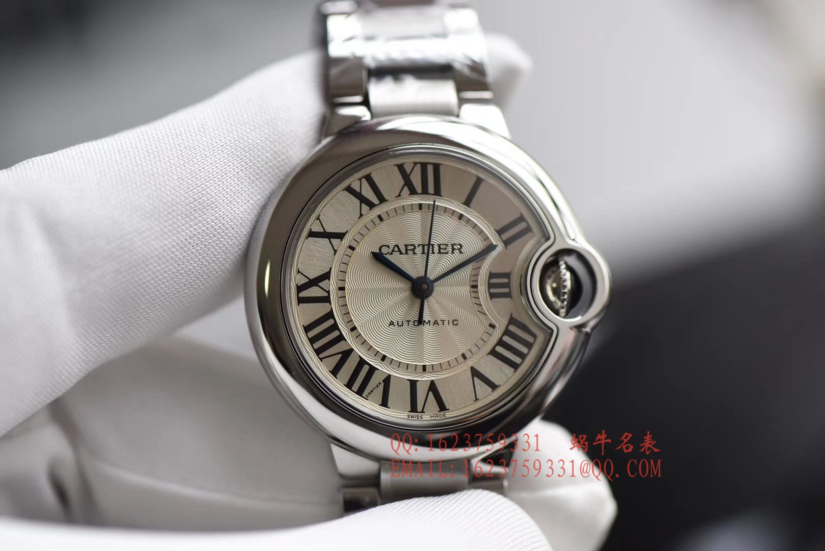 【V6 Perfect  High quality  Replica 蓝气球ETA1671 Movement 版本】 Cartier  蓝气球系列33毫米W6920071女士机械 wrist watches  / K142