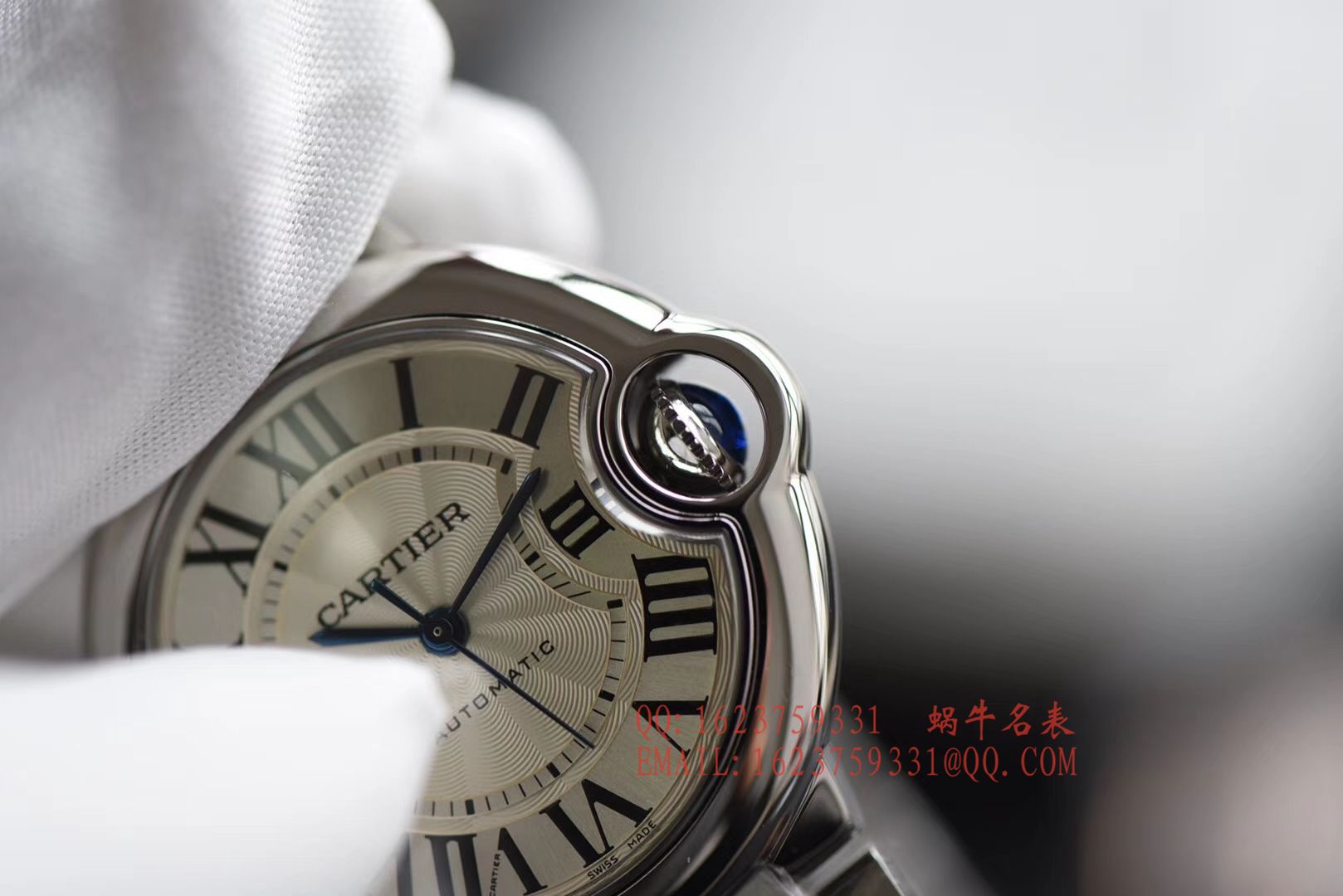 【V6 Perfect  High quality  Replica 蓝气球ETA1671 Movement 版本】 Cartier  蓝气球系列33毫米W6920071女士机械 wrist watches  / K142