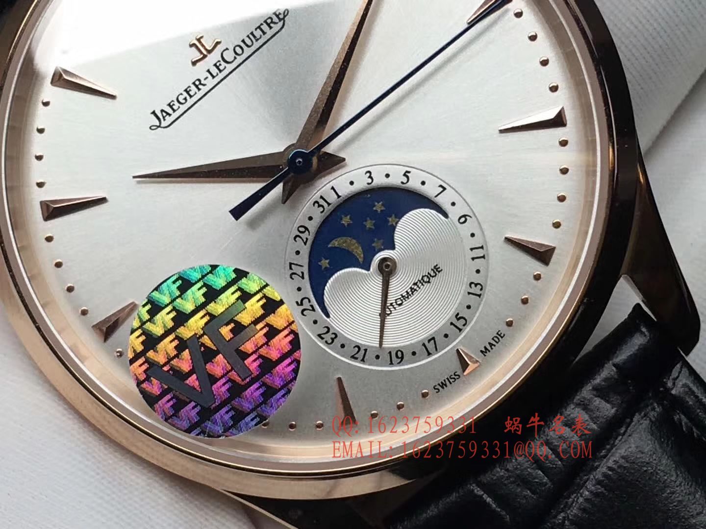 【VF Factory  top  High quality  Replica Watches 】 Jaeger-LeCoultre 月相大师系列Q1362520 wrist watches  / JJ085