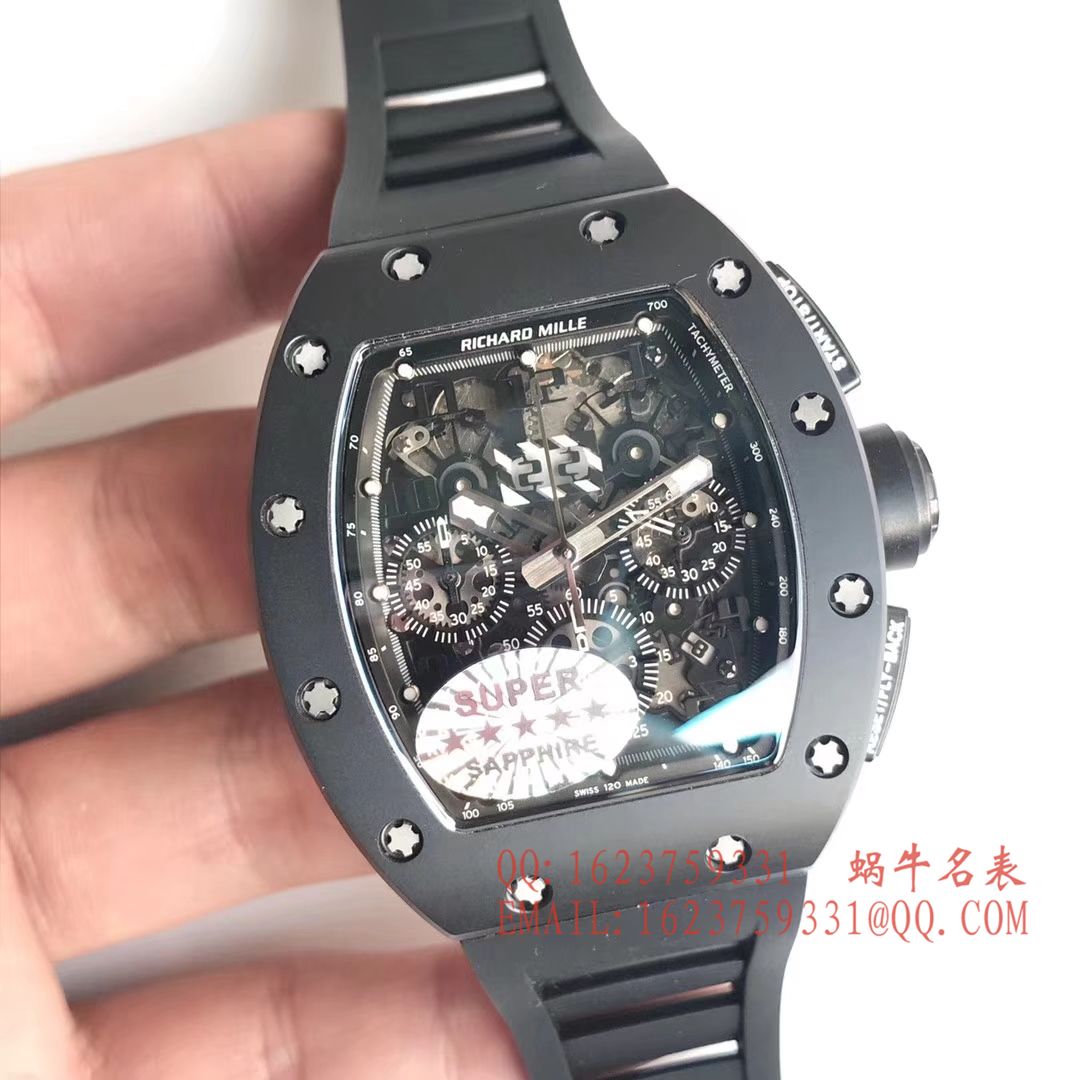 【独家 Video analysis KV最强版本 Perfect  High quality  Replica Watches 】 RICHARD MILLE RICHARD MILLE男士系列RM 011 wrist watches  / RMCI 011DD