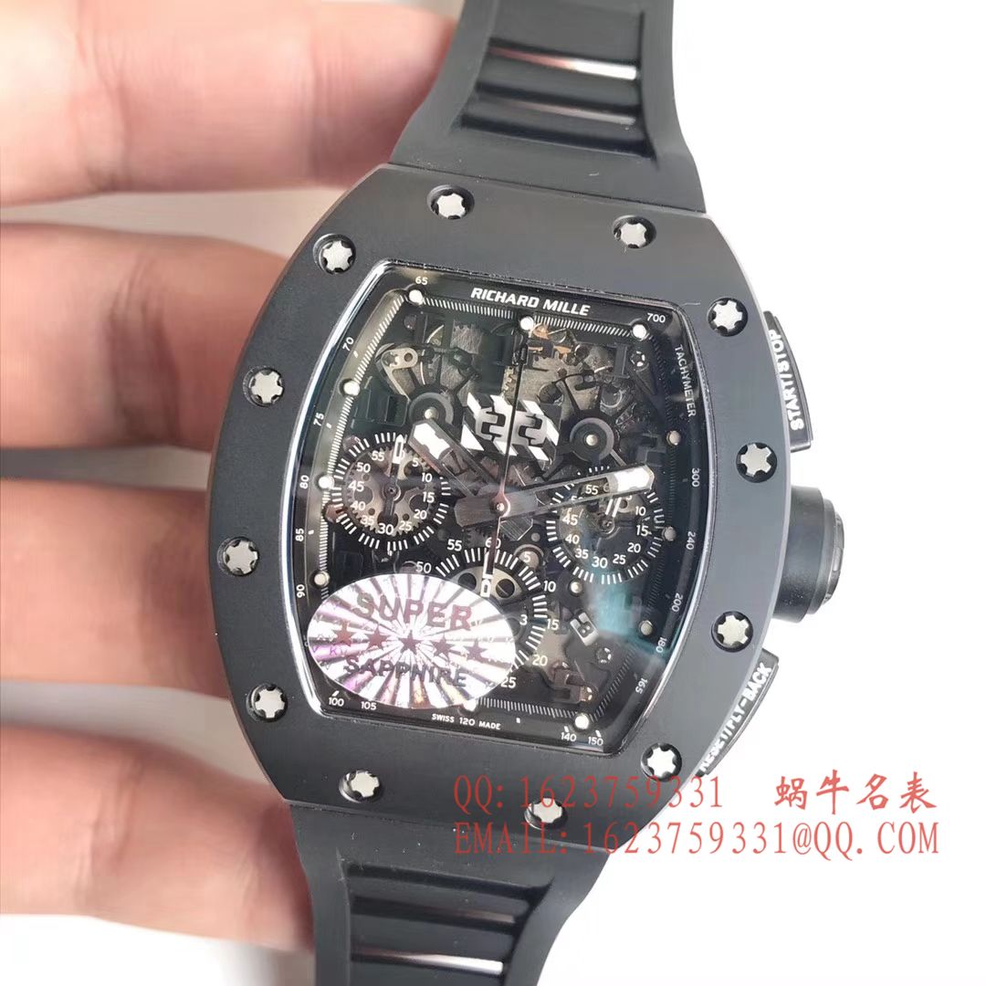 【独家 Video analysis KV最强版本 Perfect  High quality  Replica Watches 】 RICHARD MILLE RICHARD MILLE男士系列RM 011 wrist watches  / RMCI 011DD