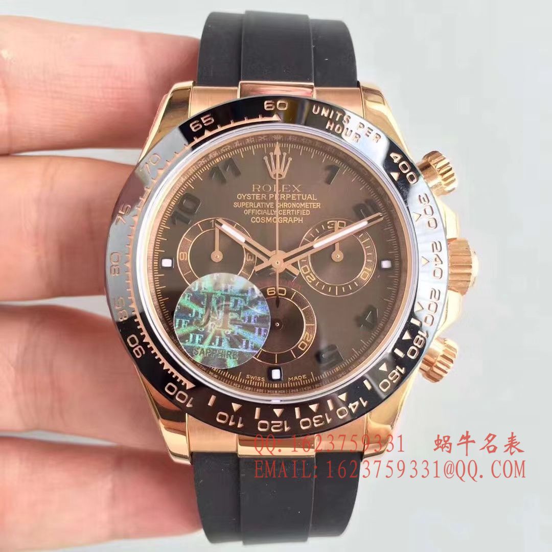 【JF1:1 top  Replica Copy  Watches 】 Rolex  Cosmograph Daytona  Ditongna 系列116515LN-L(FC) 咖啡色机械 wrist watches  / R009