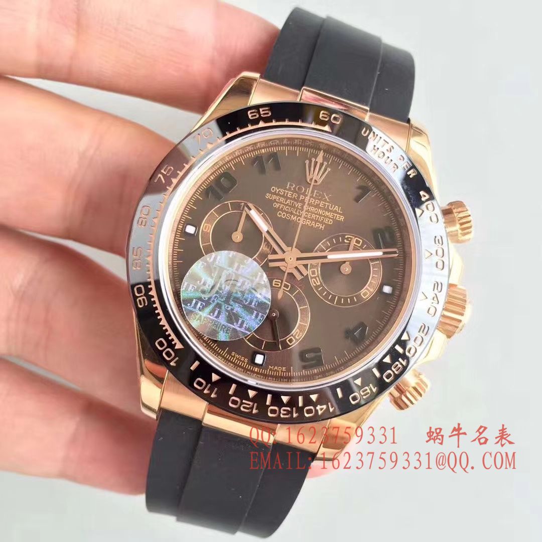 【JF1:1 top  Replica Copy  Watches 】 Rolex  Cosmograph Daytona  Ditongna 系列116515LN-L(FC) 咖啡色机械 wrist watches  / R009