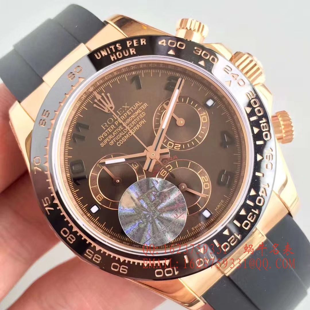 【JF1:1 top  Replica Copy  Watches 】 Rolex  Cosmograph Daytona  Ditongna 系列116515LN-L(FC) 咖啡色机械 wrist watches  / R009