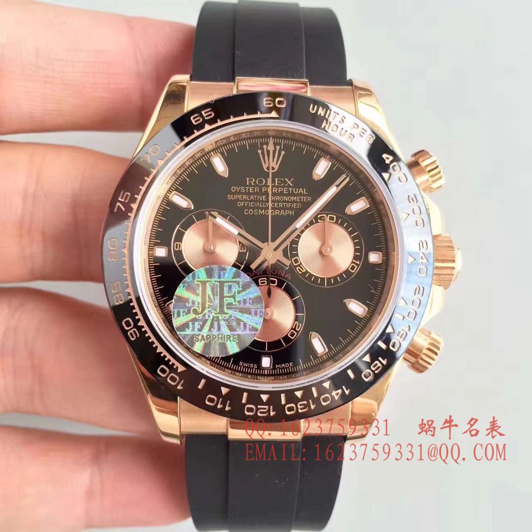 【JF1:1 top  Replica Copy  Watches 】 Rolex  Cosmograph Daytona  Ditongna 系列116515LN-L(FC) 咖啡色机械 wrist watches  / R009