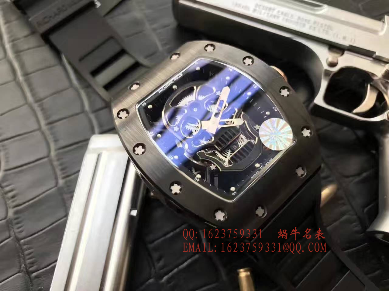 【视频解析】1:1 High quality  Copy KV出品 top 版 RICHARD MILLE 骷髅头RM 52系列 Watches  / R007