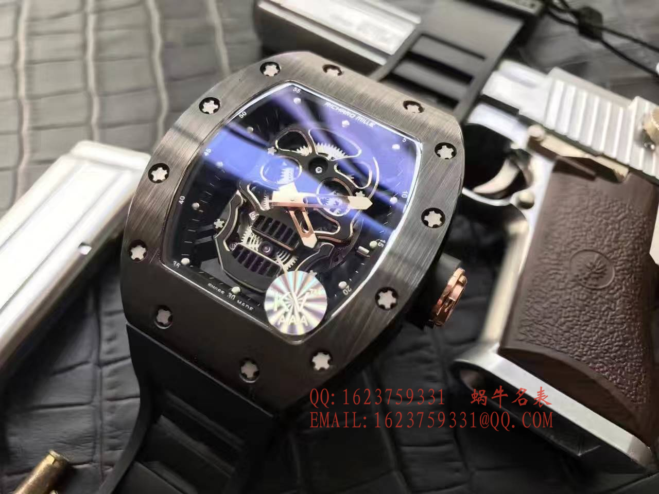 【视频解析】1:1 High quality  Copy KV出品 top 版 RICHARD MILLE 骷髅头RM 52系列 Watches  / R007