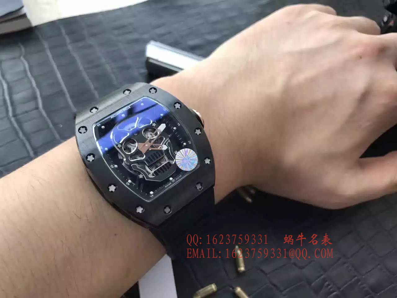 【视频解析】1:1 High quality  Copy KV出品 top 版 RICHARD MILLE 骷髅头RM 52系列 Watches  / R007