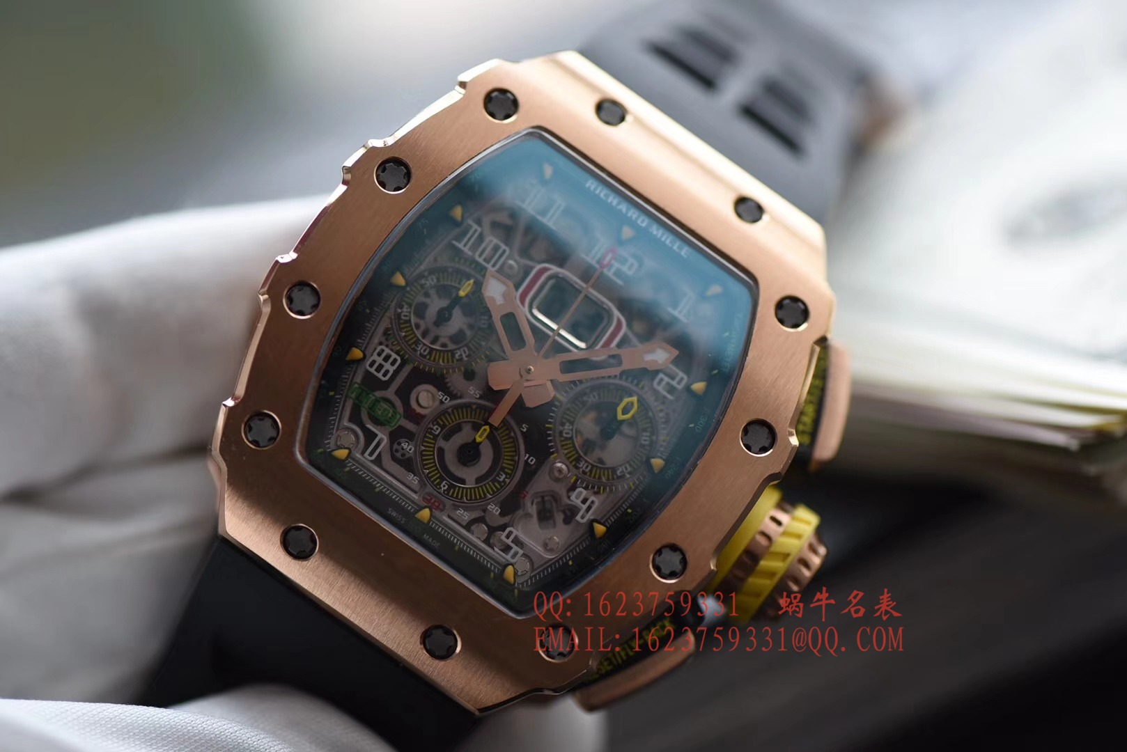 【独家 Video analysis KV Perfect  High quality  Replica Watches 】 Richard Miller RICHARD MILLE男士系列RM 11-03RG wrist watches  / RM 011D