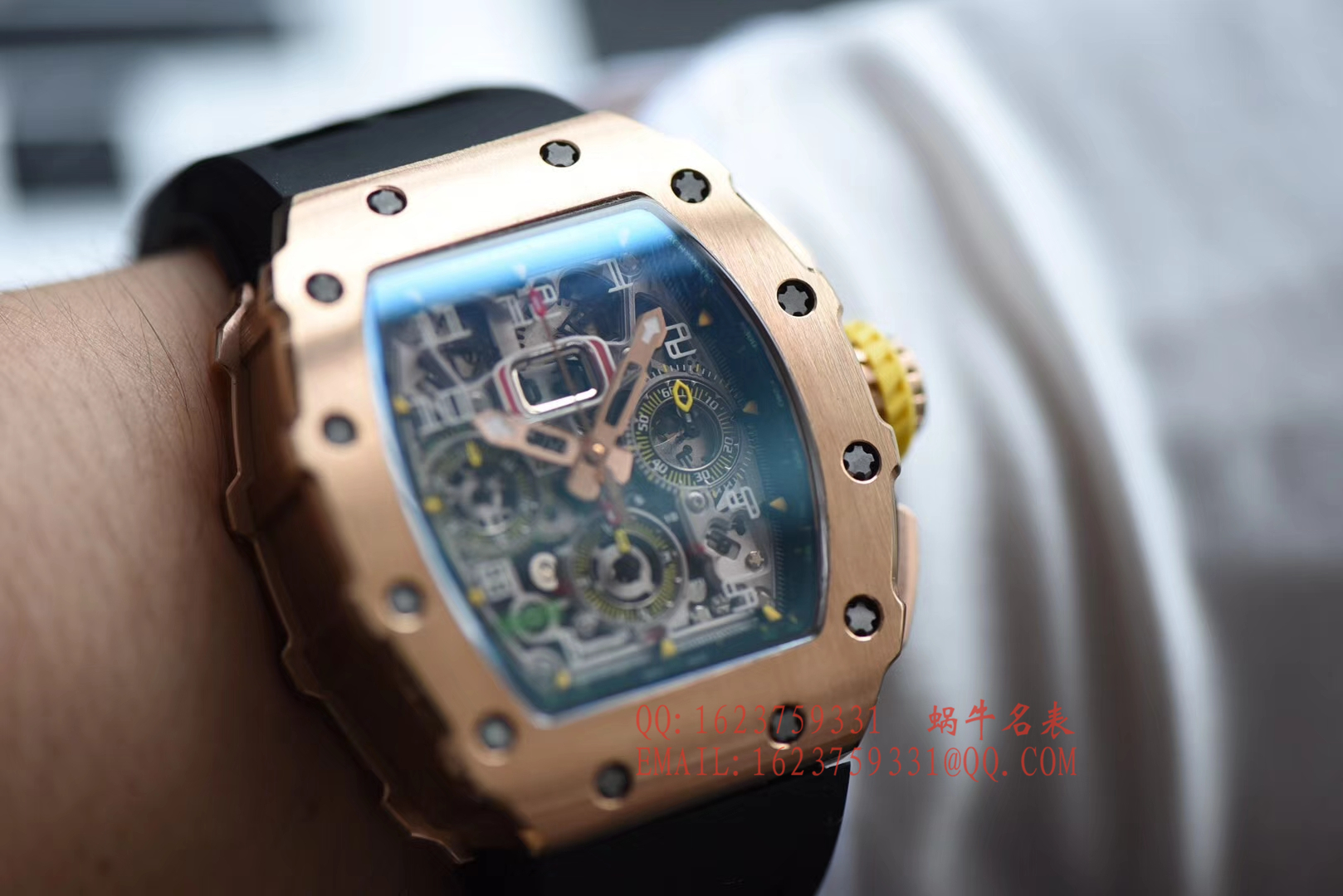 【独家 Video analysis KV Perfect  High quality  Replica Watches 】 Richard Miller RICHARD MILLE男士系列RM 11-03RG wrist watches  / RM 011D
