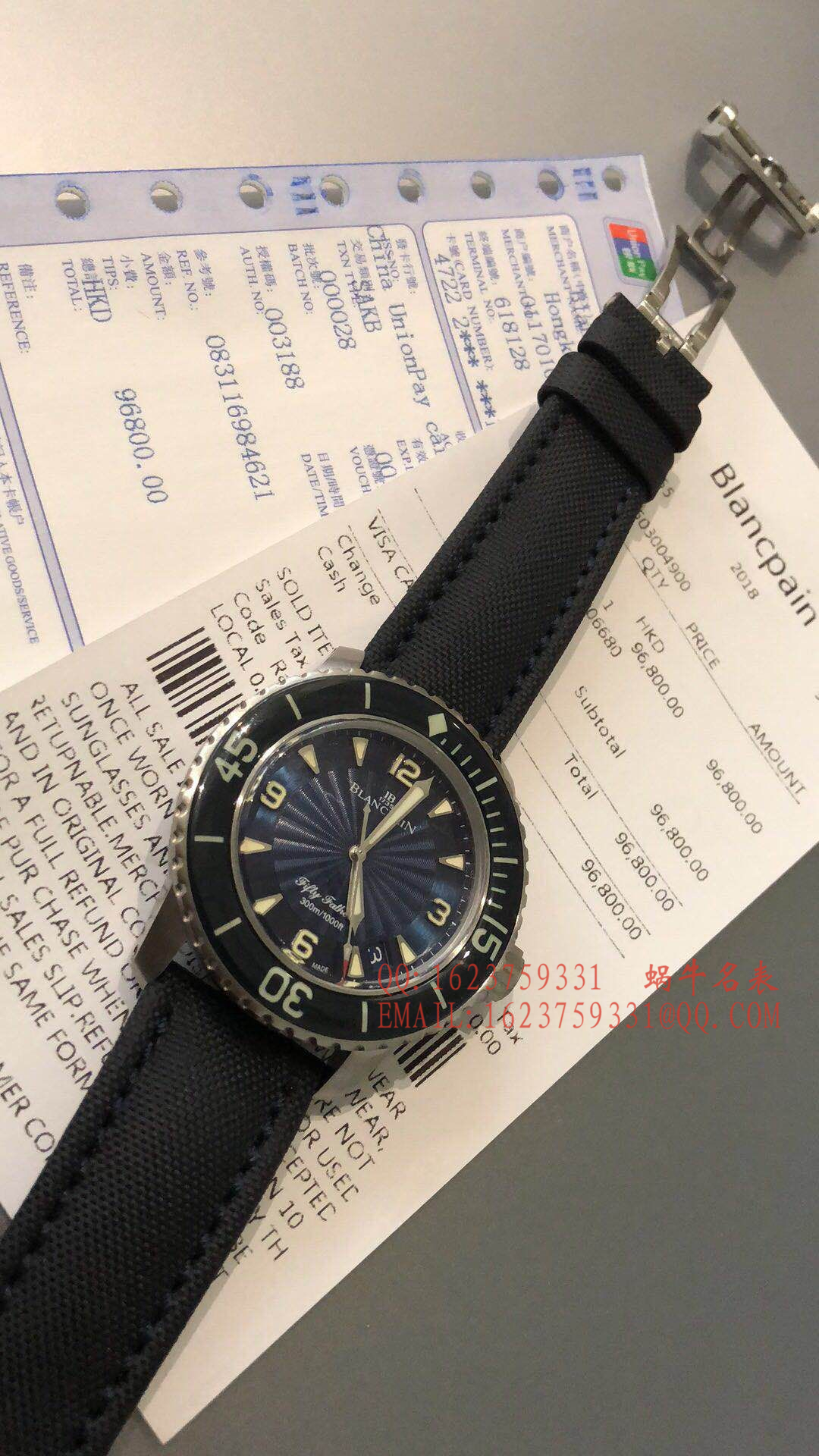 【 Video analysis ZF Perfect  High quality  Replica Watches 】Blancpain Blancpain  Fifty Fathoms 超薄 Movement 系列 5015D-1140-52B蓝面 wrist watches  / BP035