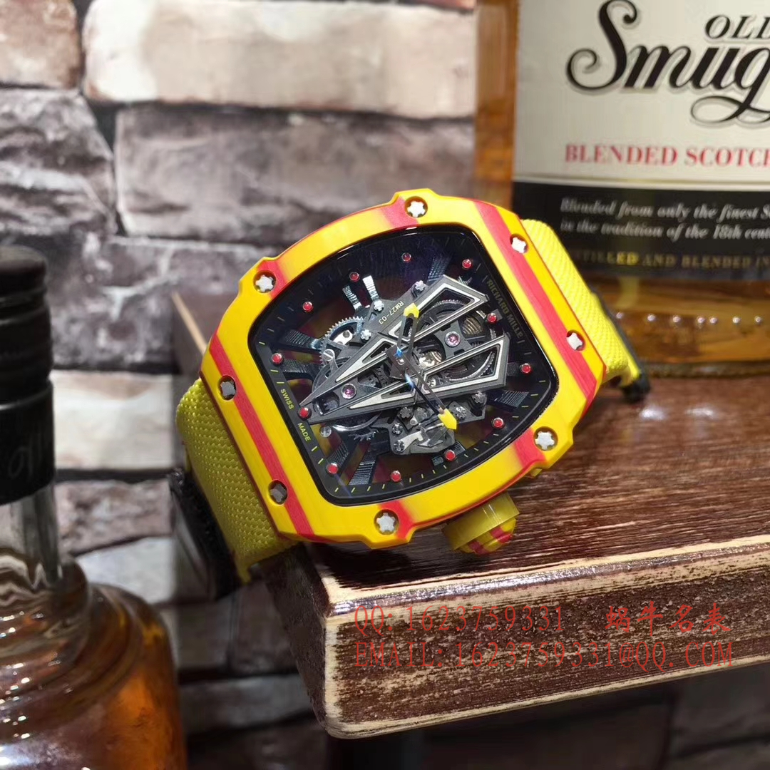 【RM Perfect  High quality  Replica Watches 】RICHARD MILLE RICHARD MILLE男士系列RM 27-03咆哮公牛 wrist watches  / RM 27-03