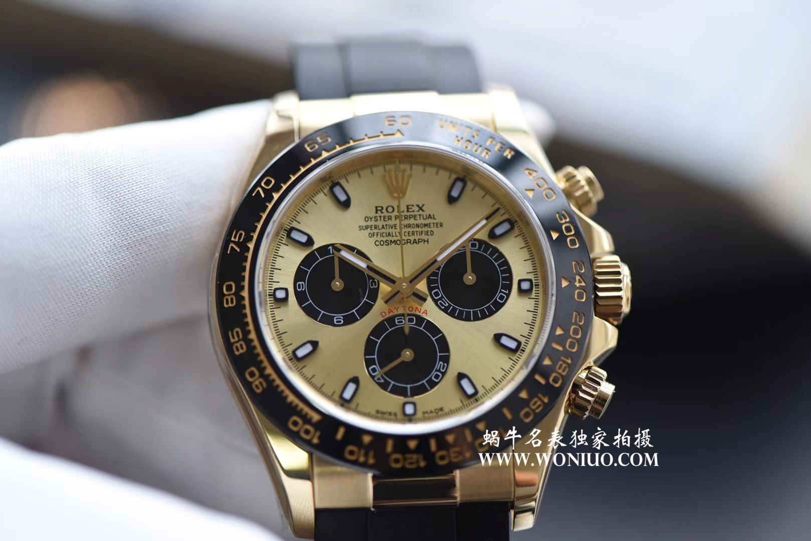 【AR Perfect  High quality  Replica Watches 】 Rolex  Cosmograph Daytona  Ditongna 系列黄金面116518LN wrist watches  / R202
