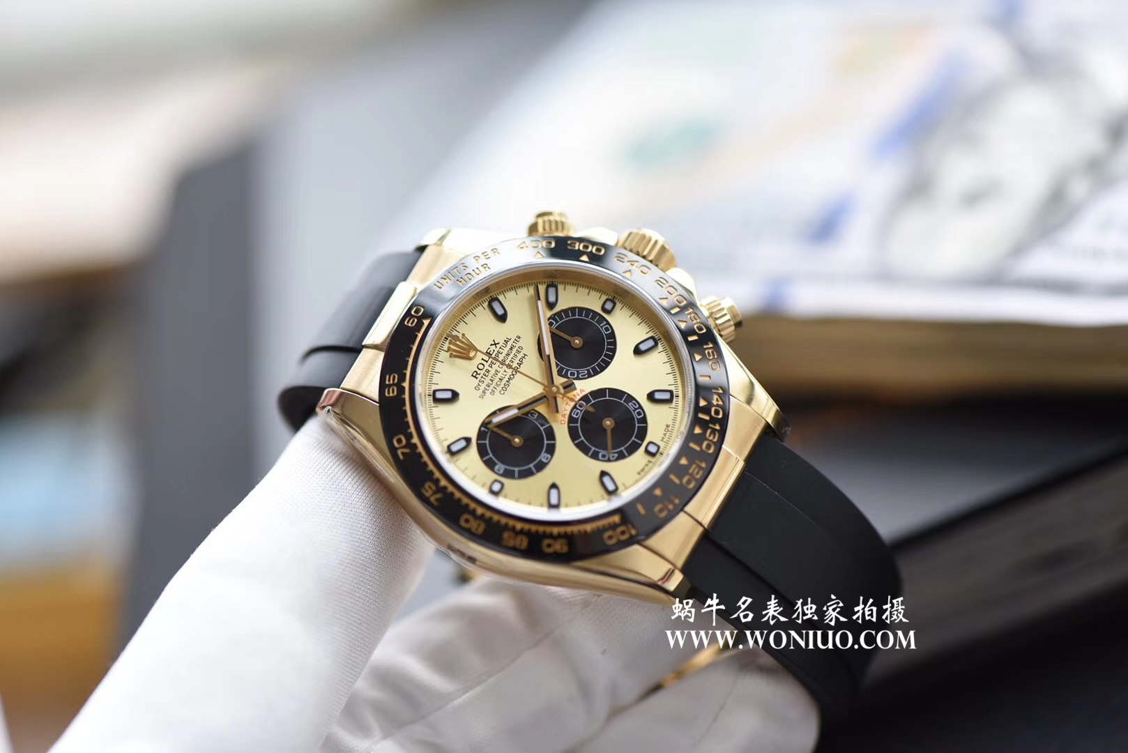 【AR Perfect  High quality  Replica Watches 】 Rolex  Cosmograph Daytona  Ditongna 系列黄金面116518LN wrist watches  / R202