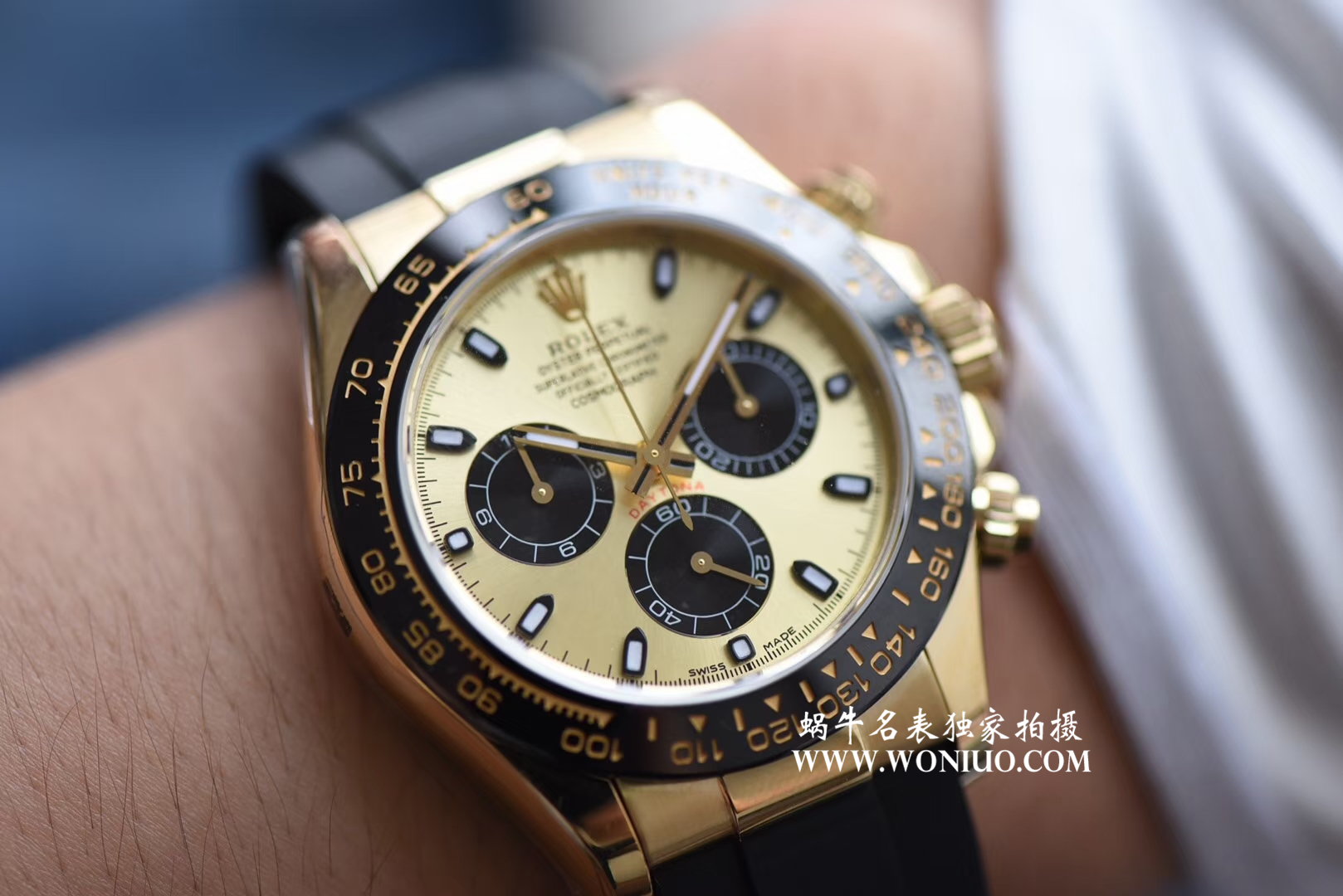 【AR Perfect  High quality  Replica Watches 】 Rolex  Cosmograph Daytona  Ditongna 系列黄金面116518LN wrist watches  / R202