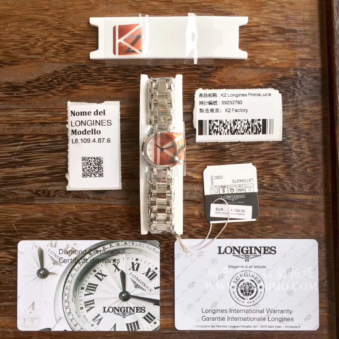 【KZ台湾 Factory  High quality  Copy  Watches 】 Longines 优雅PRIMALUNA心月系列L8.109.5.79.6 wrist watches  / L049