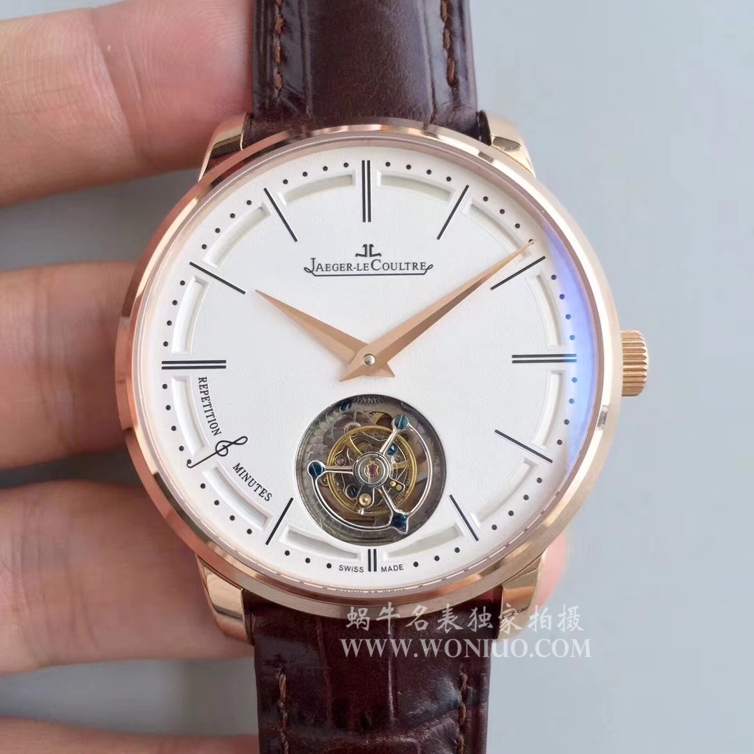 【TF Factory 1:1 High quality  Copy  Watches 】 Jaeger-LeCoultre 大师系列自动 Tourbillon Q1313520 wrist watches  / JJ075