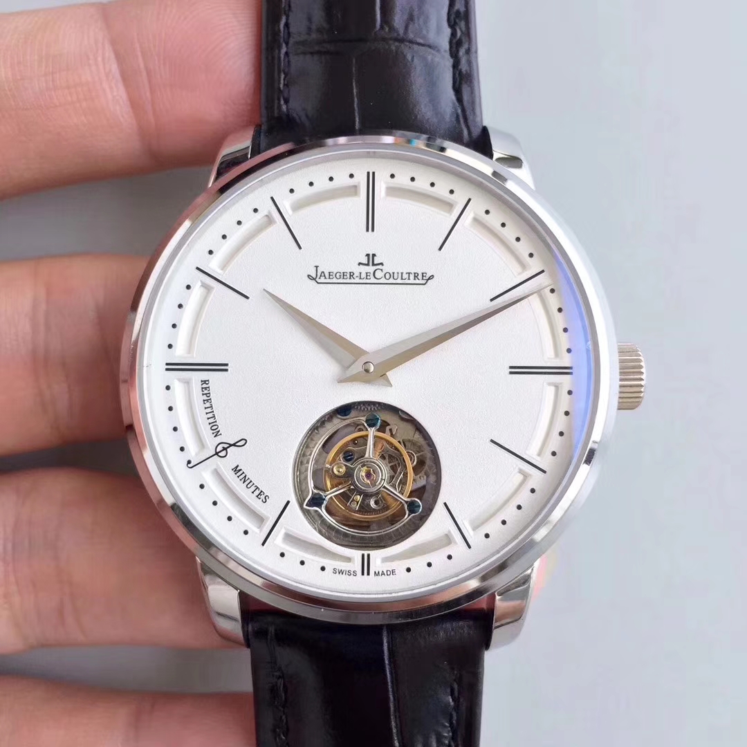 【TF Factory 1:1 High quality  Copy  Watches 】 Jaeger-LeCoultre 大师系列自动 Tourbillon Q1313520 wrist watches  / JJ075