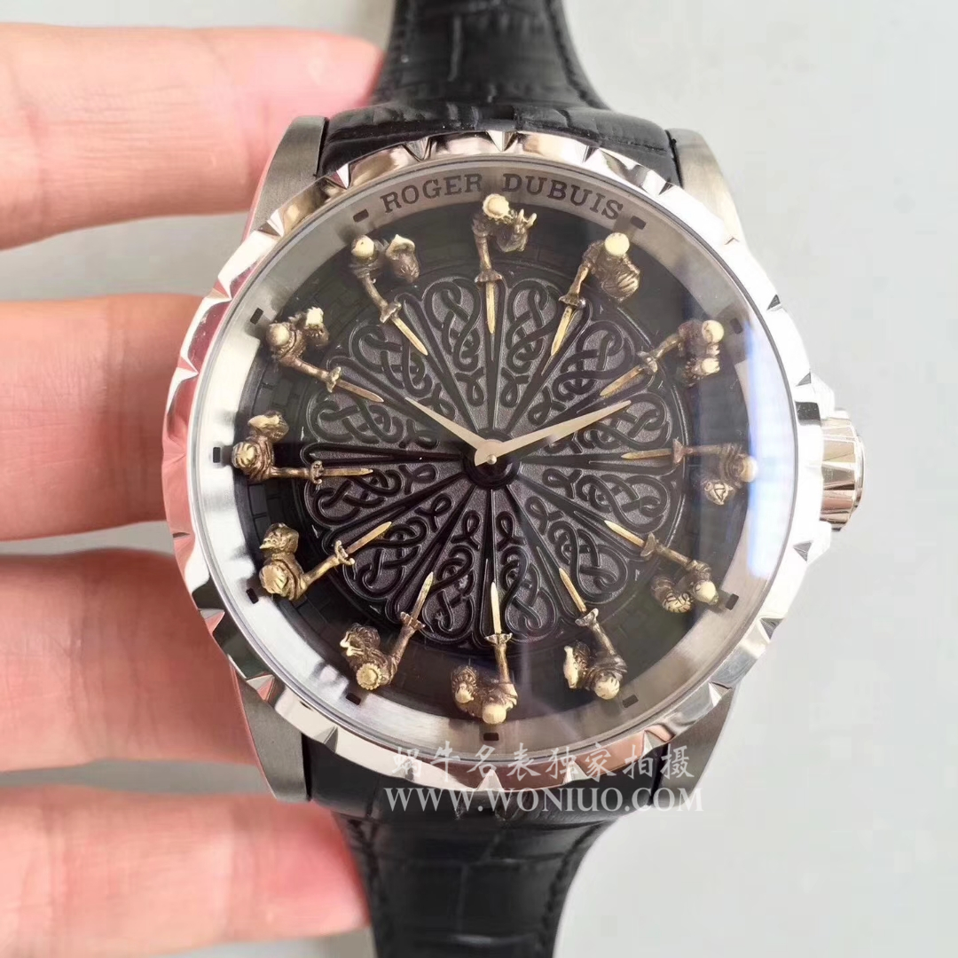 【独家 Video analysis ZZ Perfect  Replica Watches 】罗杰杜彼EXCALIBUR（王者系列）系列12圆桌骑士RDDBEX0495 wrist watches  / LJ005
