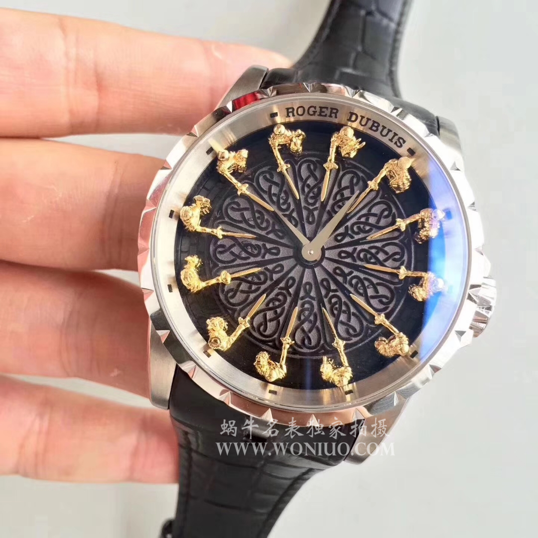 【独家 Video analysis ZZ Perfect  Replica Watches 】罗杰杜彼EXCALIBUR（王者系列）系列12圆桌骑士RDDBEX0495 wrist watches  / LJ005