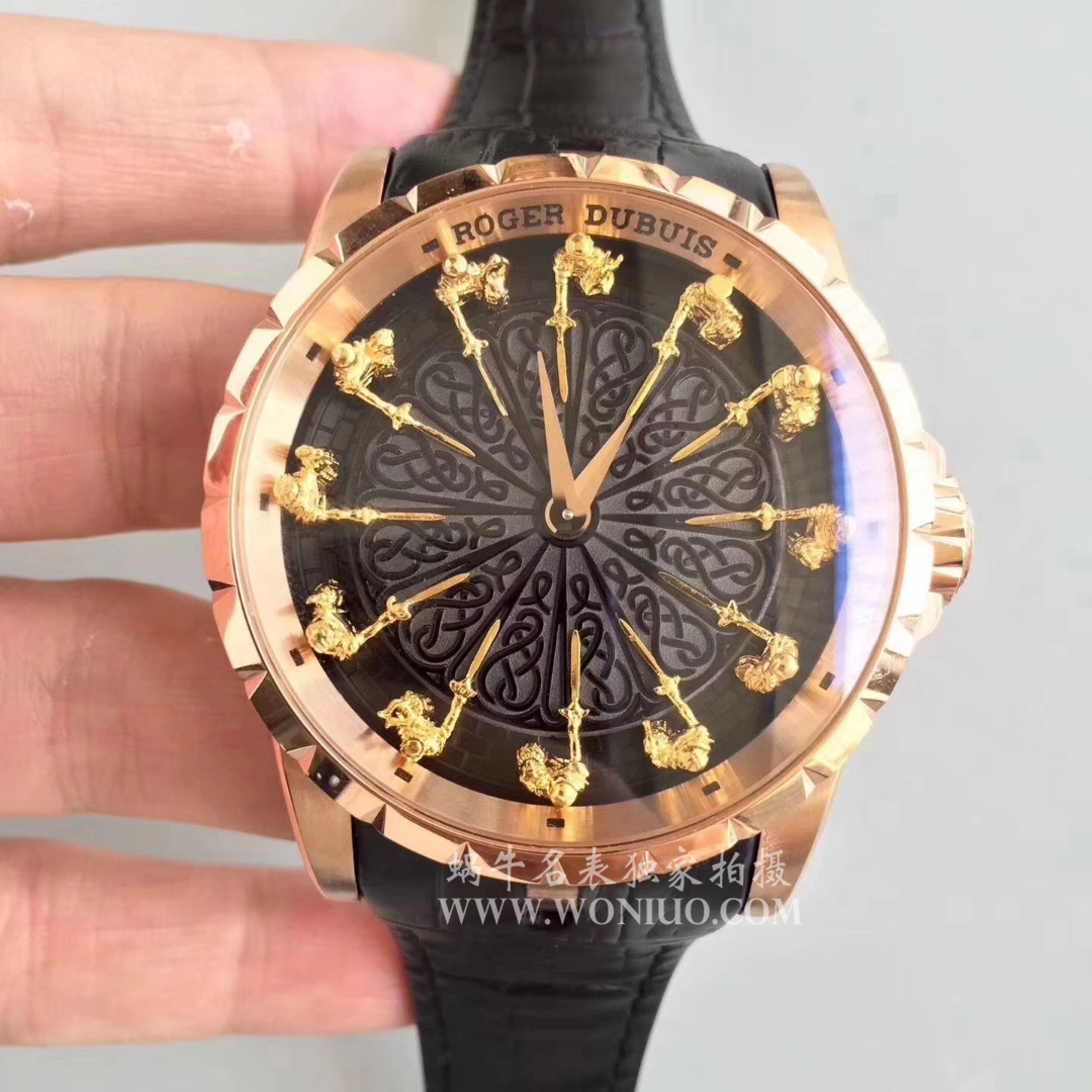 【独家 Video analysis ZZ Perfect  Replica Watches 】罗杰杜彼EXCALIBUR（王者系列）系列12圆桌骑士RDDBEX0495 wrist watches  / LJ005