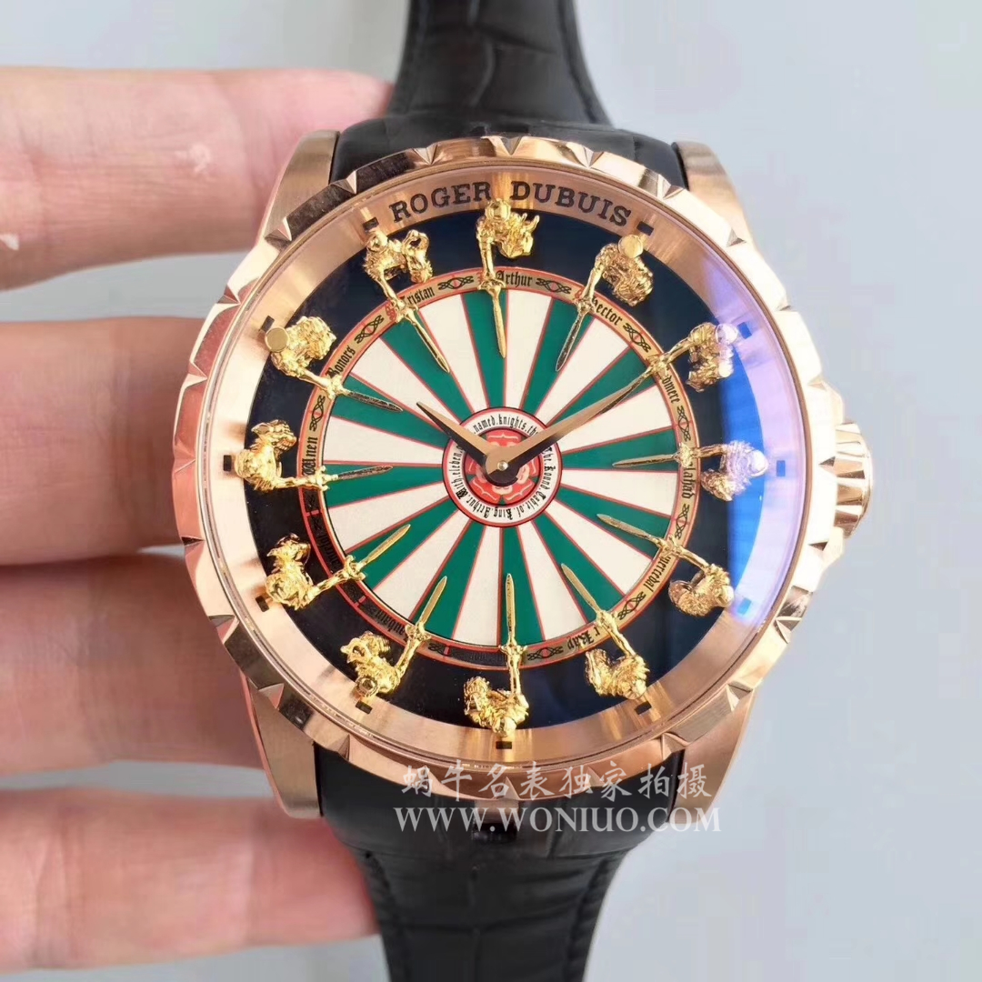 【独家 Video analysis ZZ Perfect  Replica Watches 】罗杰杜彼EXCALIBUR（王者系列）系列12圆桌骑士RDDBEX0495 wrist watches  / LJ005