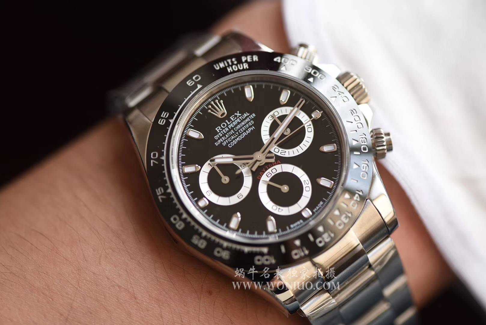【AR Factory  Perfect  High quality  Replica Watches 】 Rolex 904钢 Cosmograph Daytona  Ditongna 系列116500LN-78590黑盘机械 Watches  / R204