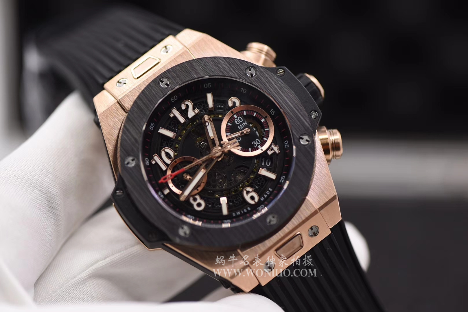 【JB Perfect  High quality  Replica Watches 】 hublot BIG BANG系列411.OX.1180.RX镂空 wrist watches  / YB054