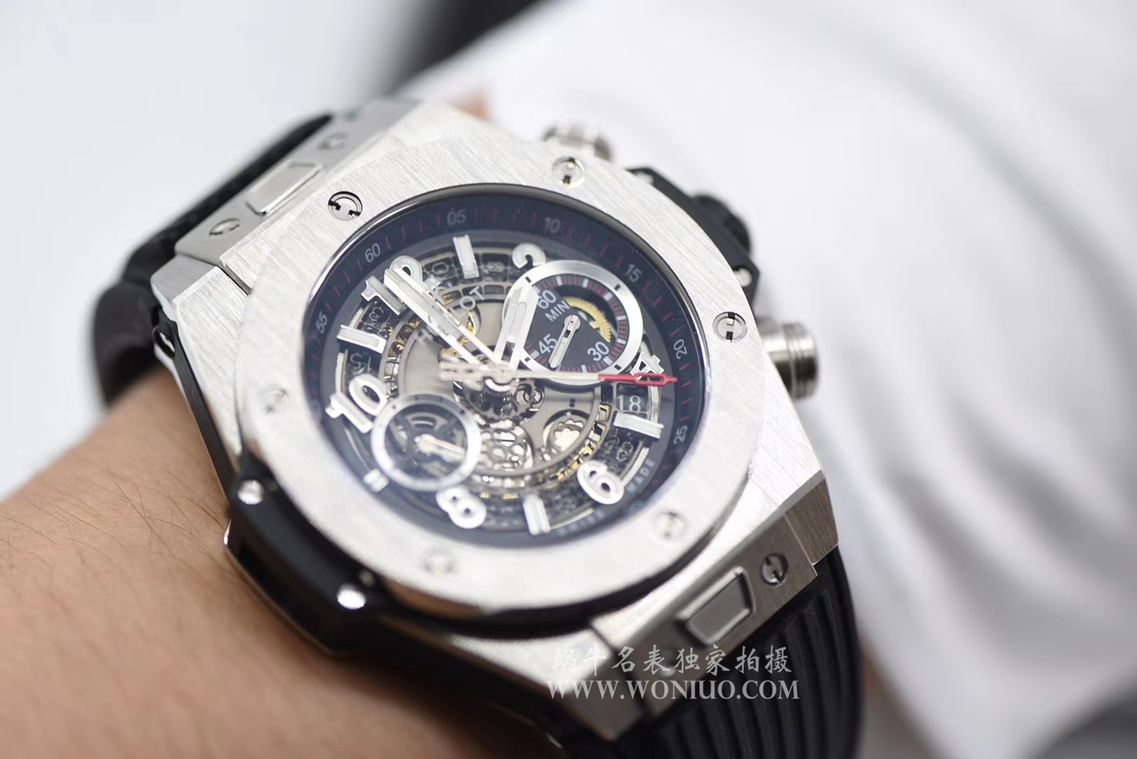【JB Perfect  Replica Watches 】 hublot BIG BANG系列411.NM.1170.RX镂空 wrist watches  / YB055