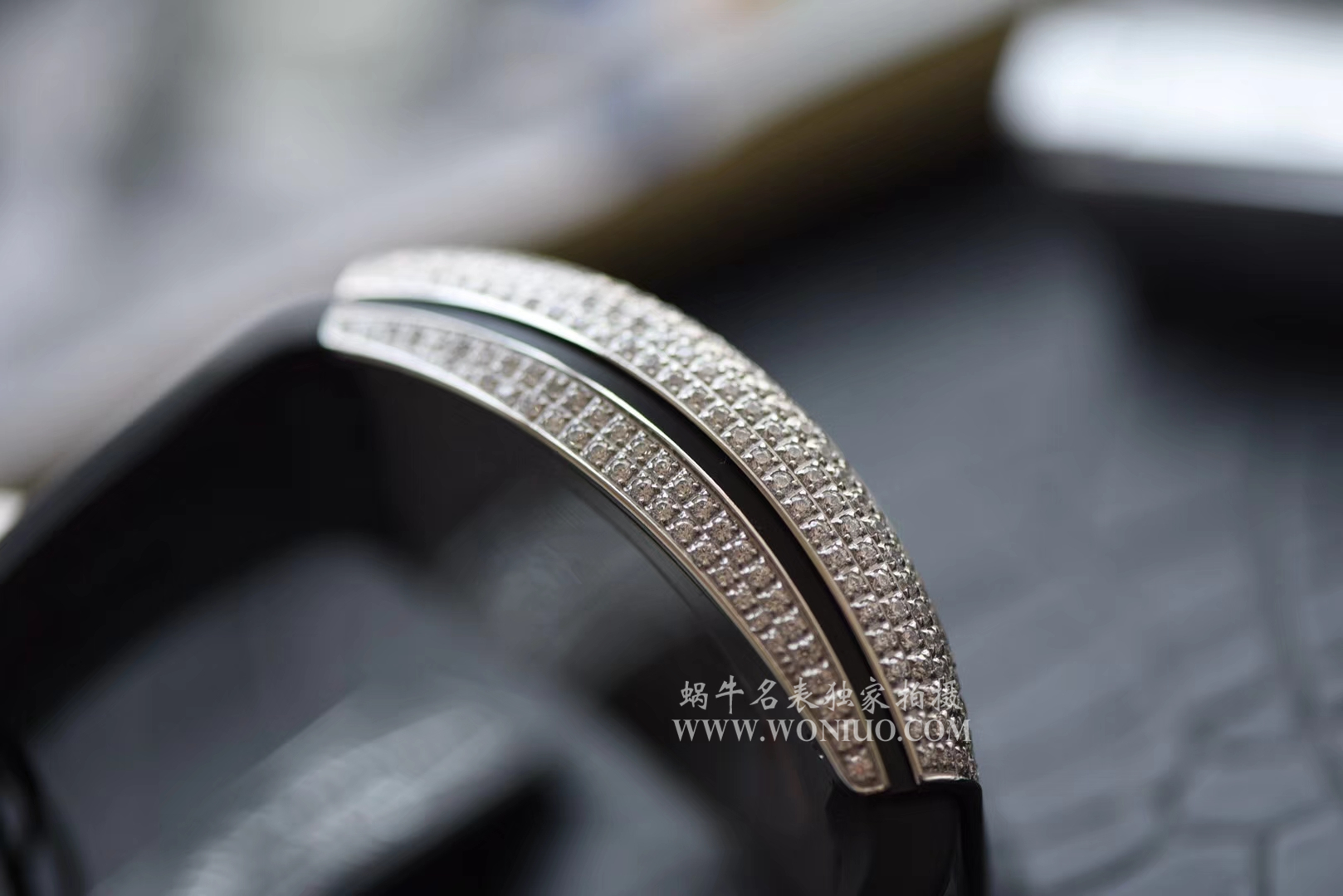 【FM Perfect  High quality  Replica Watches 】 Franck Muller VANGUARD系列Vanguard Lady 白金钻石腕錶 wrist watches  