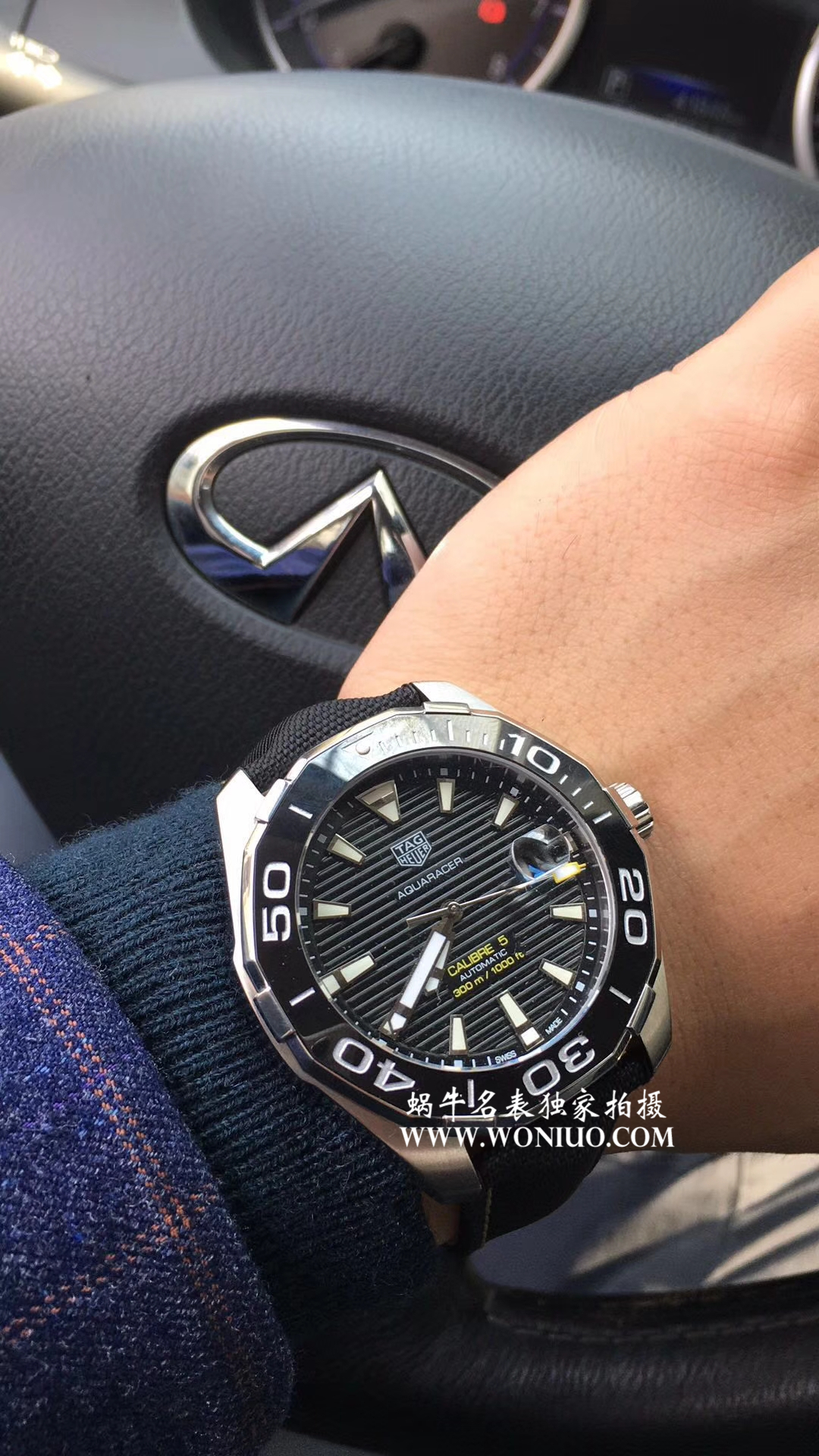 【原单正品、专柜验货】李易峰同款 TAG Heuer 竞潜300M wrist watches 系列系列WAY201A.FT6069 wrist watches  / TG057