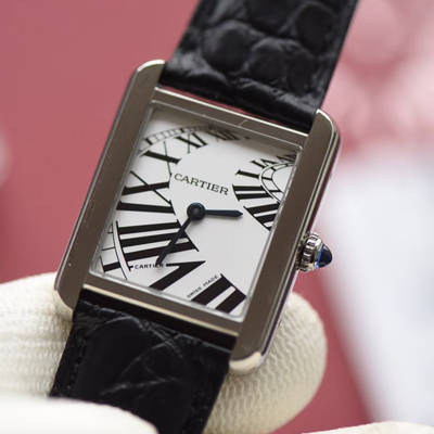 【K11 Perfect  High quality  Replica Watches 】 Cartier  SOLO TANK SOLO坦克系列W5200018小号女士石英 wrist watches 