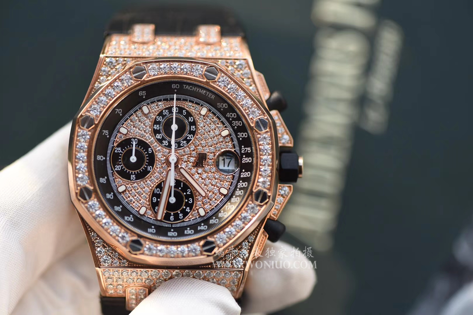 【JF Factory  Perfect  Replica Copy  Watches 】Audemars Piguet 满天星 Royal Oak Offshore 系列26067OR.ZZ.D002CR.01机械 wrist watches  / AP054