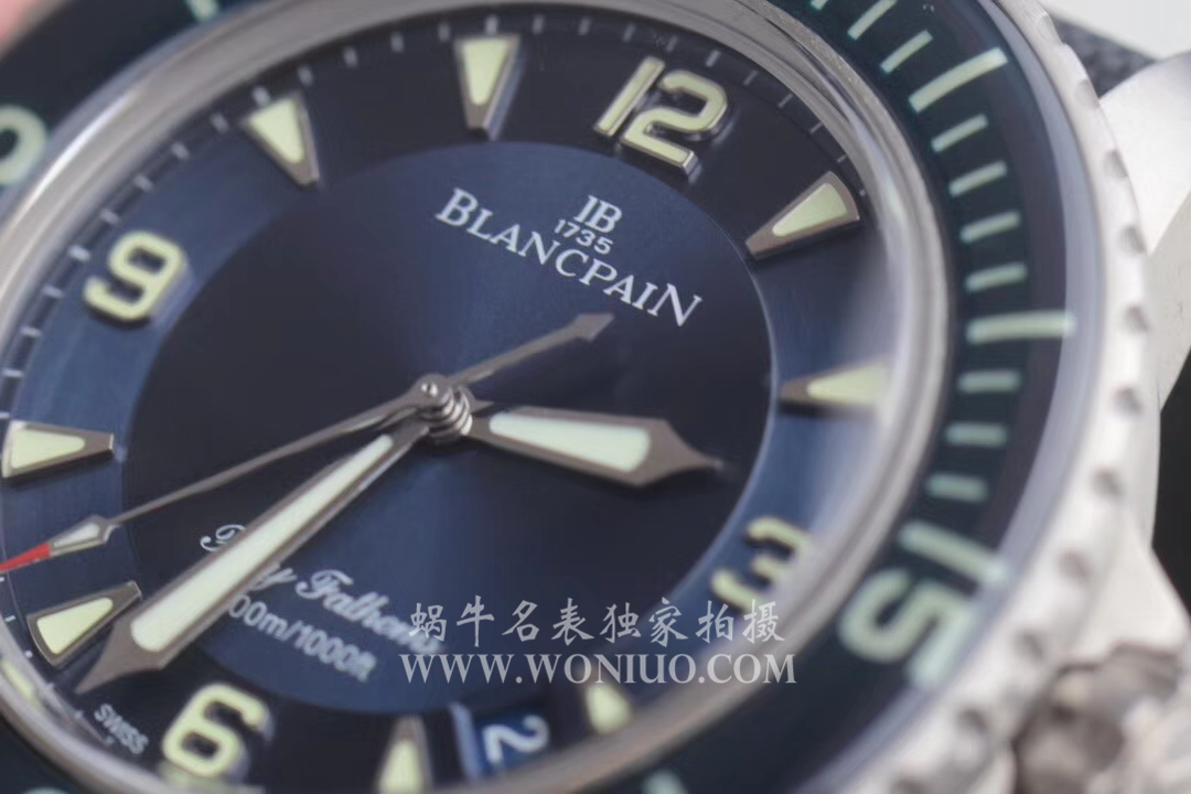 【ZF Perfect  High quality  Replica Watches 】Blancpain  Fifty Fathoms 系列5015-12B40-O52A蓝面背透 wrist watches  / BP038