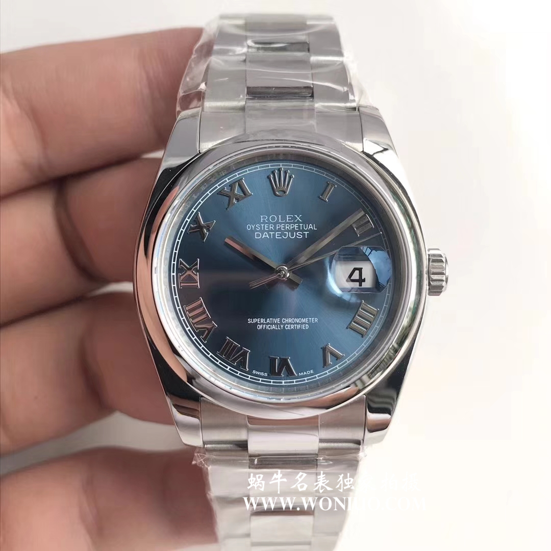 【AR Perfect  High quality  Replica 表】 Rolex   Datejust 36系列116200-72600蓝盘 wrist watches  / RBD203