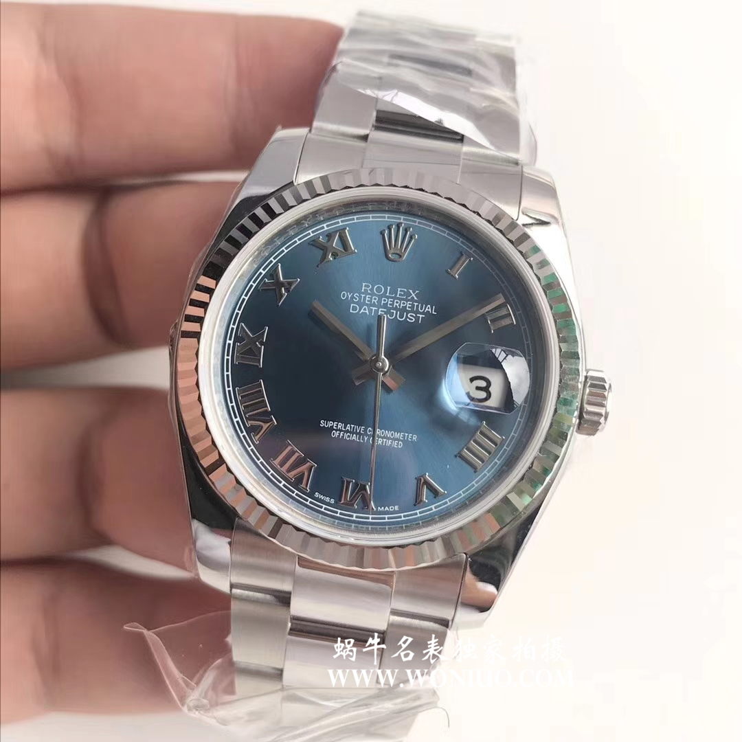【AR Perfect  High quality  Replica 表】 Rolex   Datejust 36系列116200-72600蓝盘 wrist watches  / RBD203