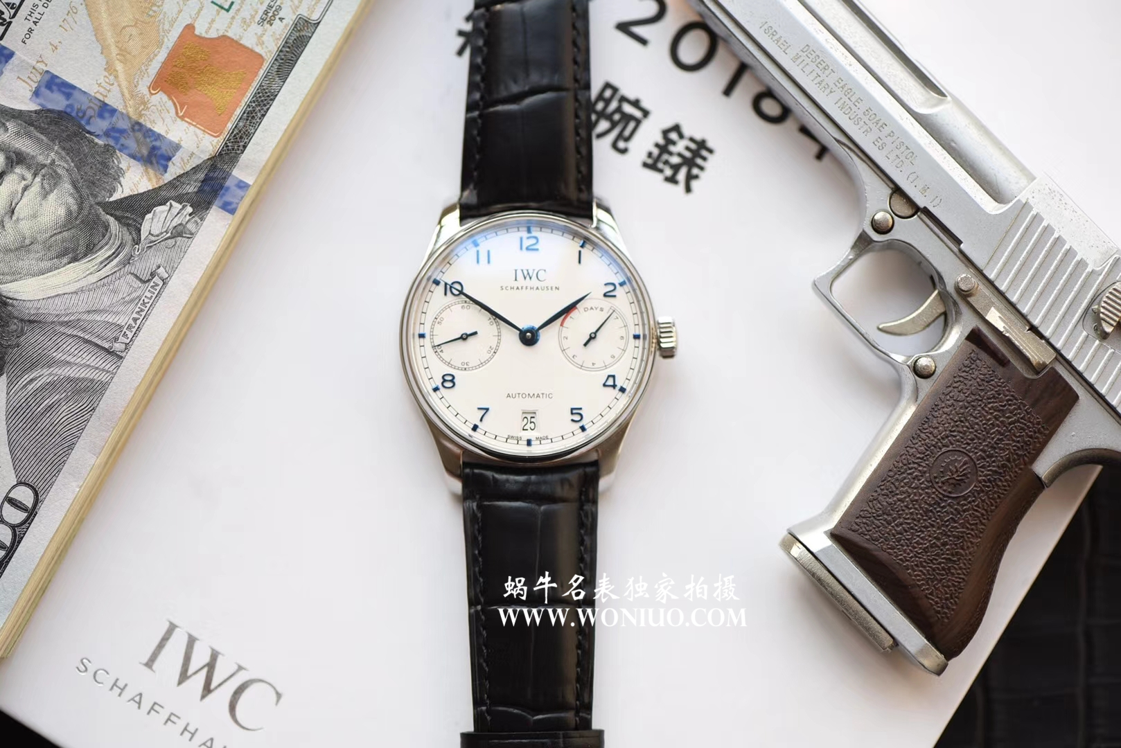 【独家视频测评】【ZF Perfect  High quality  Replica Watches 】 IWC 葡萄牙计时系列IW500705 wrist watches （ IWC 七日链） / WG256