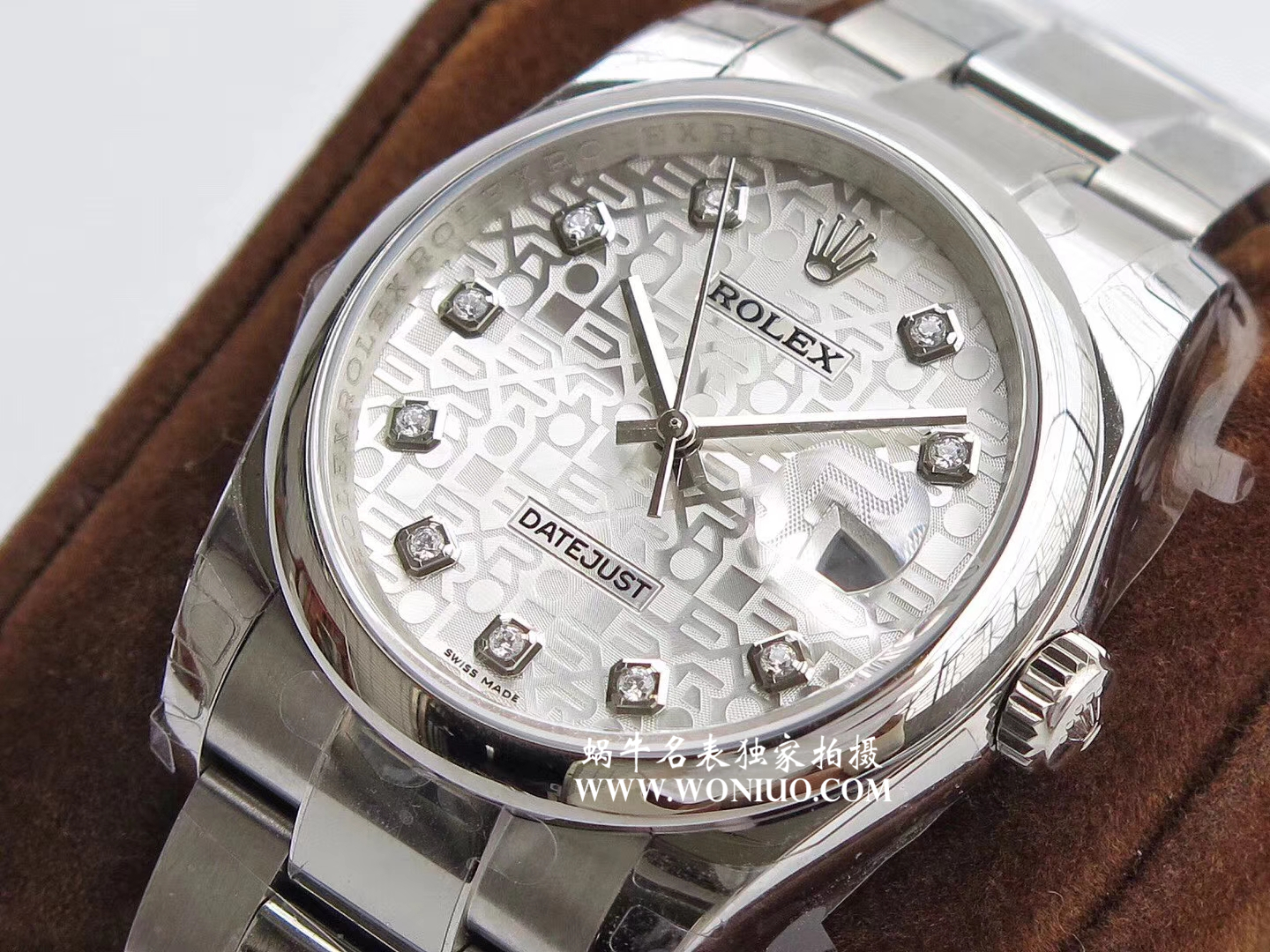 【DJ Perfect  High quality  Replica Watches 】 Rolex   Datejust 系列116238 钻石时标 花纹表盘女士 wrist watches  / R086