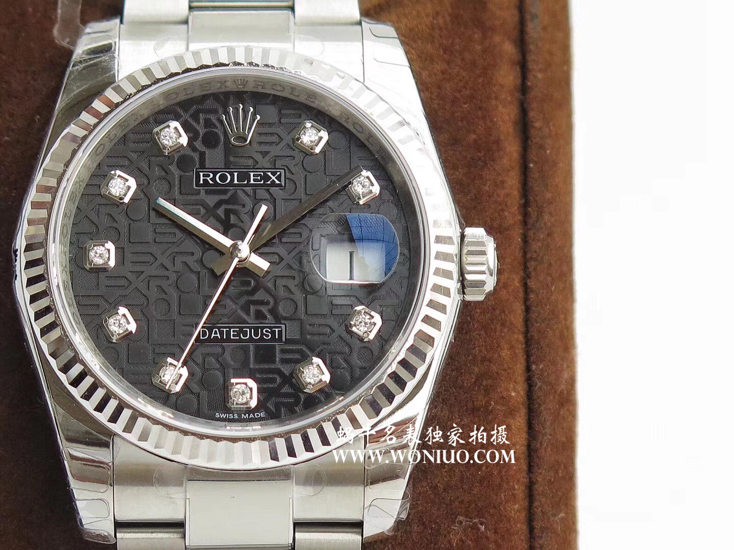【DJ Perfect  High quality  Replica Watches 】 Rolex   Datejust 系列116238 钻石时标 花纹表盘女士 wrist watches  / R086