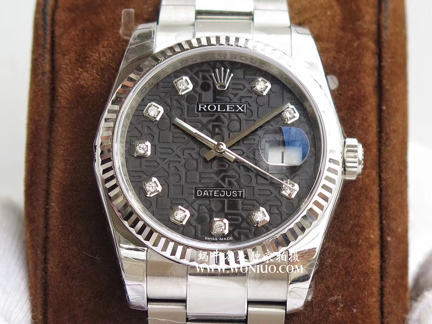 【DJ Perfect  High quality  Replica Watches 】 Rolex   Datejust 系列116238 钻石时标 花纹表盘女士 wrist watches  / R086