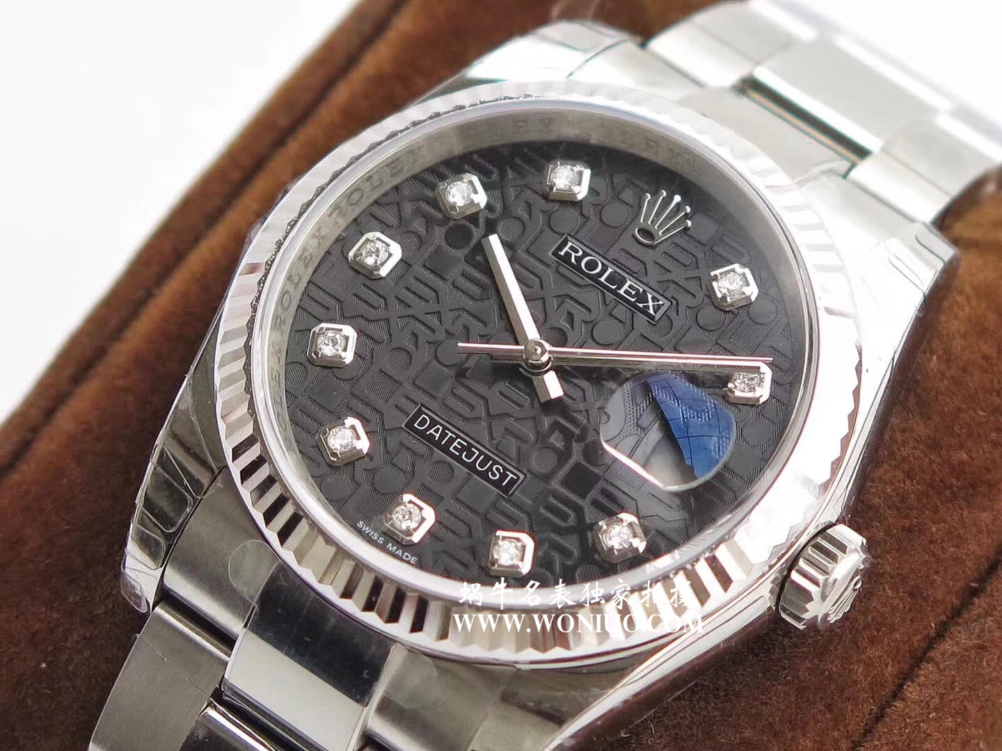 【DJ Perfect  High quality  Replica Watches 】 Rolex   Datejust 系列116238 钻石时标 花纹表盘女士 wrist watches  / R086