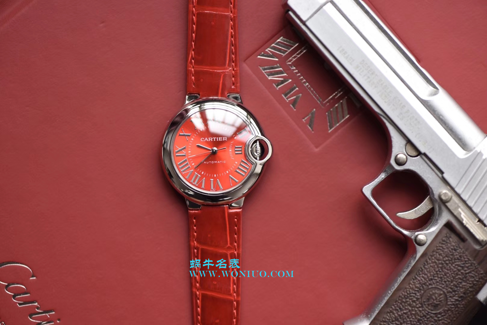 【V6 Perfect  High quality  Replica Watches 】 Cartier  蓝气球系列WSBB0022女士33毫米机械中国红特别版 wrist watches  / K147