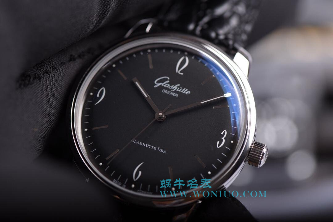 【YL Factory 出品】glashuette original原创20世纪复古系列1-39-52-04-02-04机械 wrist watches 《黑面》 / GLA021