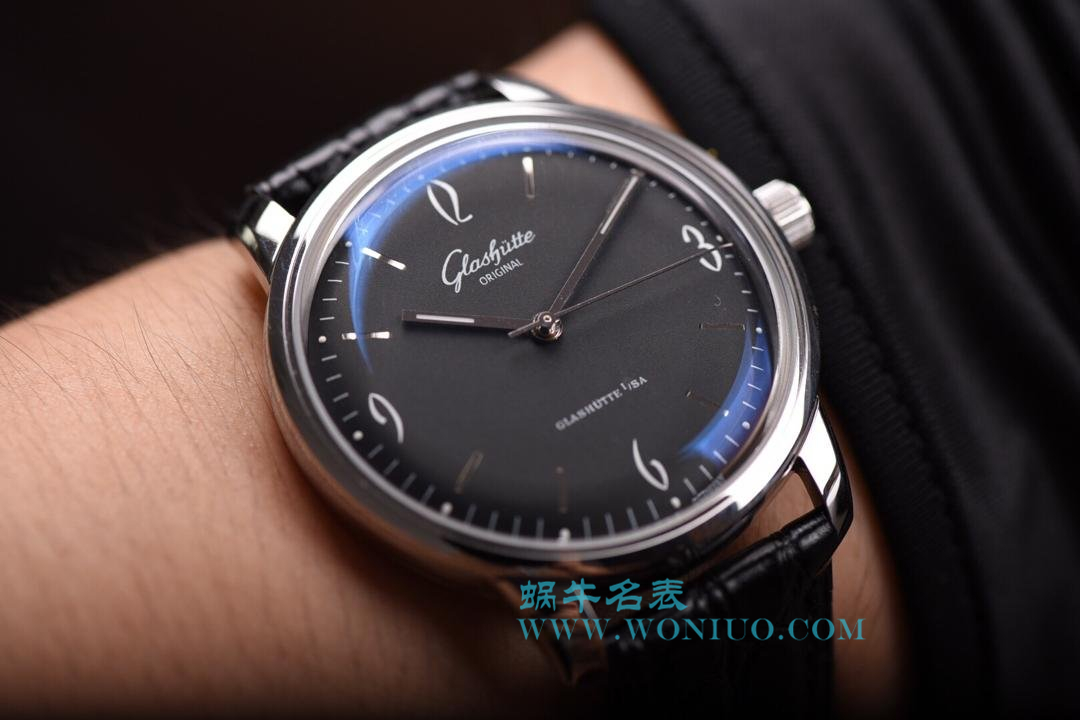 【YL Factory 出品】glashuette original原创20世纪复古系列1-39-52-04-02-04机械 wrist watches 《黑面》 / GLA021