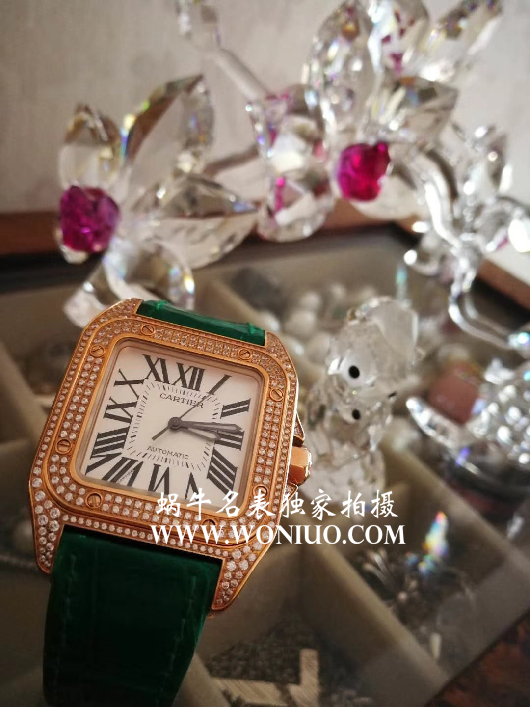 V6出品最高版本 Cartier   Santos 土豪满钻款 / K146